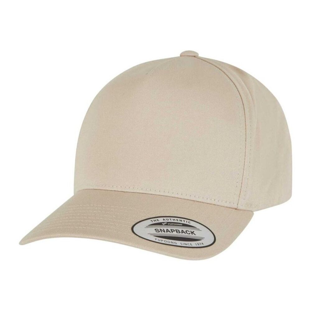 Flexfit Classic 5 Panel Baseball Cap / Beige